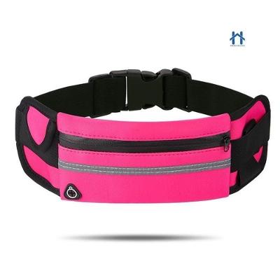 Bolsa Pochete Esportiva OEM Impermeável para Celular Neoprene 10x19.5cm Rosa Unissex