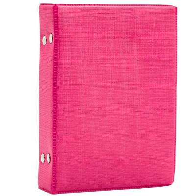 Álbum Fotográfico OEM Glitter 10x15-120 Pop Top com Capa Dura em Couro Sintético para 120 Rosa