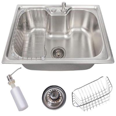 Cuba de Cozinha Gourmet 50x40cm Retangular de Embutir e Sobrepor Aço Inox OEM