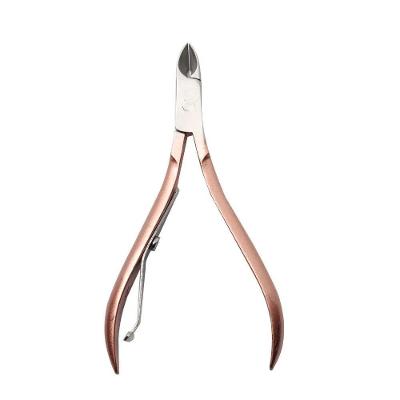 Alicate de Cutícula Profissional para Remoção Precisa em Aço Inoxidável Rosê OEM
