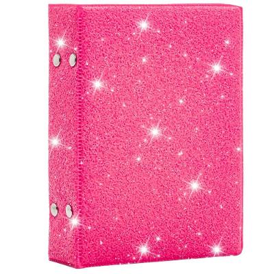 Álbum Fotográfico OEM Glitter 10x15-120 Fotos Pop Top com Capa Dura em Couro Sintético para 120