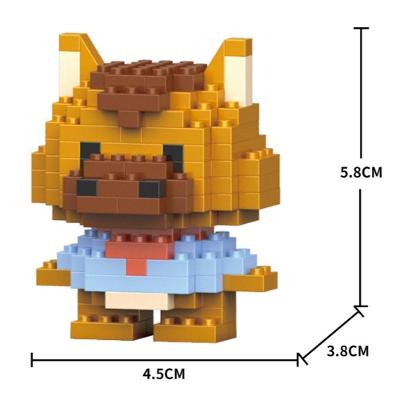 Brinquedo Blocos de Montar Infantil w1502-07 Educativo Tema de Animais em Plástico ABS OEM