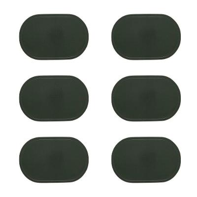 Jogo Americano Copa E Cia 6 Peças Pvc Color Oval Musgo
