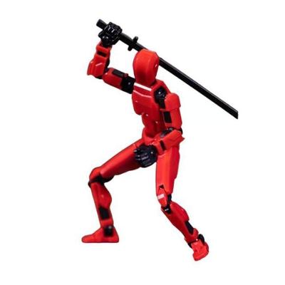Boneco de Ação Dummy 13 Articulado com Juntas Móveis Vermelho e Preto OEM