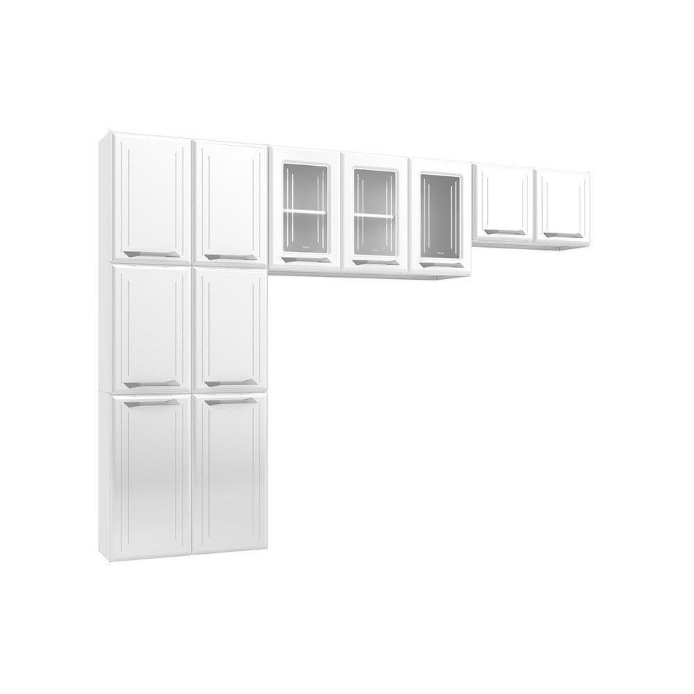 Cozinha Modulada Telasul Topázio  3 Peças (2 Armários + 1 Paneleiro) CPT123 Branco - 3