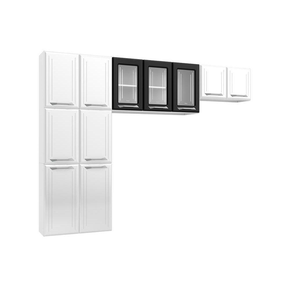 Cozinha Modulada Telasul Topázio  3 Peças (2 Armários + 1 Paneleiro) CPT123 Branco - 6