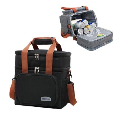 Bolsa Térmica Expansível de Grande Capacidade Impermeável com Isolamento Duplo Preto OEM