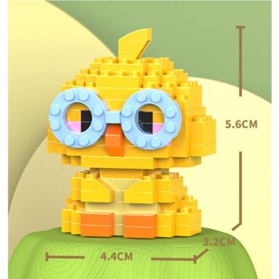 Brinquedo Blocos de Montar Infantil W1502-03 Educativo com Animais em Plástico Abs Oem