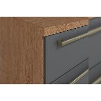 Cozinha Ronipa Nápoli Prime Napoli Prime 3Pçs (1 Armário + 1 Balcão + 1 Paneleiro) Castanho/chumbo - 6