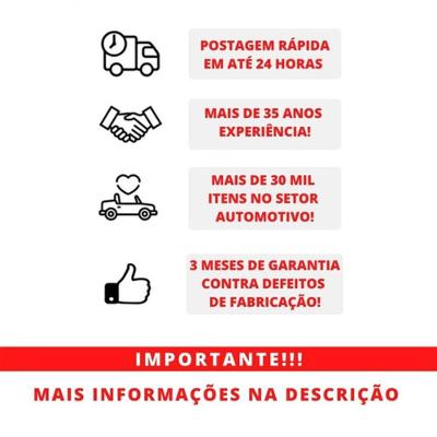 Batente de Porta Traseira Baú F103 Preto para Ford Furgão Curto e Longo Após 09 Transit Van