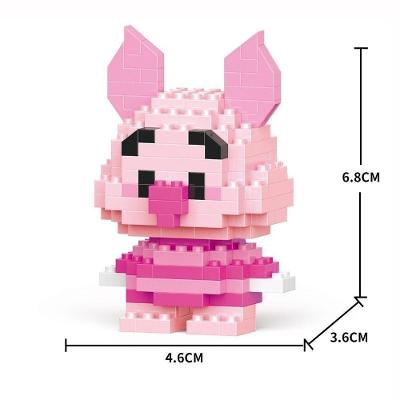 Brinquedo Blocos de Montar Infantil W2601-20 Educativo de Animais em Plástico ABS Suave OEM