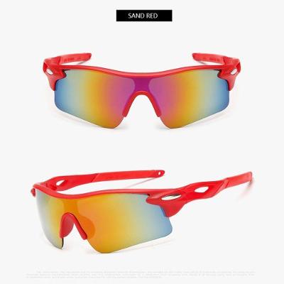 Óculos de Ciclismo SSRB0026 com Lentes em Policarbonato C18 Areia Vermelha Aielbro OEM