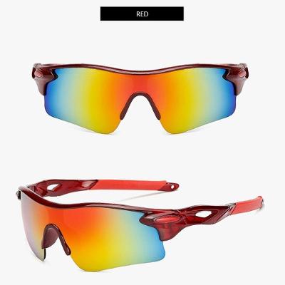 Óculos de Ciclismo SSRB0026 com Lentes de Policarbonato UV400 para Atividades ao Ar Livre Vermelho