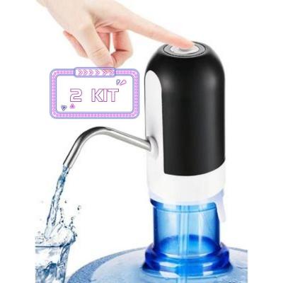 Bomba Elétrica para Galão de Água Universal com Carregamento USB em Plástico e Metal Recarregável