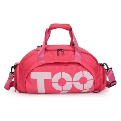 Bolsa Esportiva Mochila Costa para Academia com Bolso para Tênis Rosa OEM