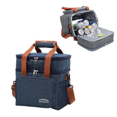 Bolsa Térmica Expansível para Piquenique e Viagens Grande Capacidade Azul OEM