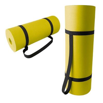 Colchonete Academia Tapete Yoga 100x50x10 para Exercícios em EVA Leve Preto OEM