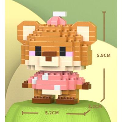 Brinquedo Blocos de Montar Infantil w1502-11 Educativo com Animais em Plástico ABS OEM