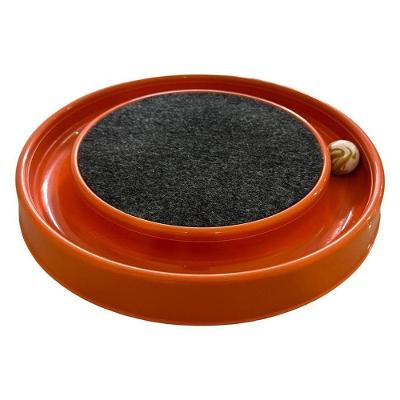 Arranhador para Gatos OEM Redondo Relax com Bolinha Miau para Todos os Portes Laranja 35 e 5cm