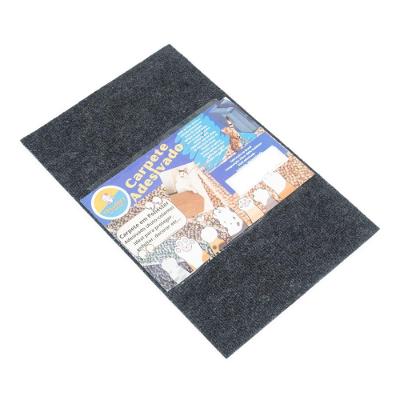 Arranhador Adesivo para Gato OEM em Carpete 100% Poliéster Grafite 30x48cm Kit 2 Unidades