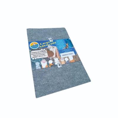 Arranhador Adesivo para Gato OEM Protetor para Sofá e Cama Box Carpete 100% Poliéster Cinza Claro