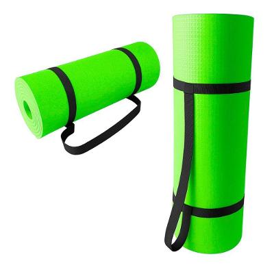 Colchonete para Academia Colchonete Academia Tapete Yoga 100x50x10 em EVA Leve Preto e Verde OEM