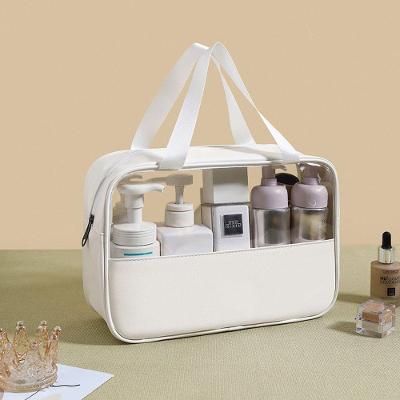 Bolsa Necessaire para Maquiagem Transparente à Prova D'água Branco OEM