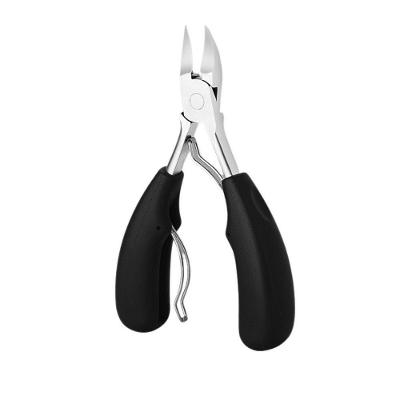 Alicate de Cortar Unha Curvado Profissional em Aço Inox com Mola Dupla para Podologia e Manicure OEM