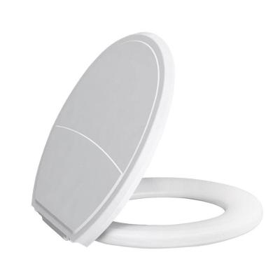 Assento Sanitário Almofadado Classic Oval Plástico Fechamento Convencional Macio Branco OEM