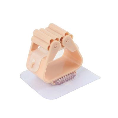 Suporte de Parede para Vassouras e Rodo com Adesivo para Cozinha e Banheiro Rosa Kit 10 Unidades OEM