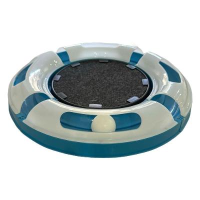 Arranhador para Gatos OEM Redondo Relax com Bolinha Miau Azul 35 e 5cm 1 Unidade