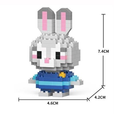 Brinquedo Blocos de Montar Infantil w2601-30 Educativo com Animais em Plástico ABS OEM