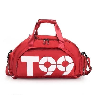 Bolsa Esportiva Mochila Costa para Treino com Compartimento para Tênis Impermeável Vermelho OEM