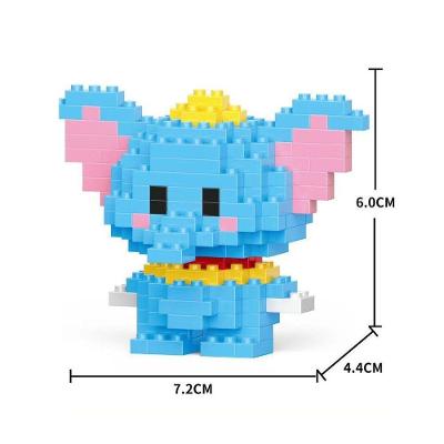 Brinquedo Blocos de Montar Infantil w2601-32 Educativo Tema Animais Plástico ABS OEM