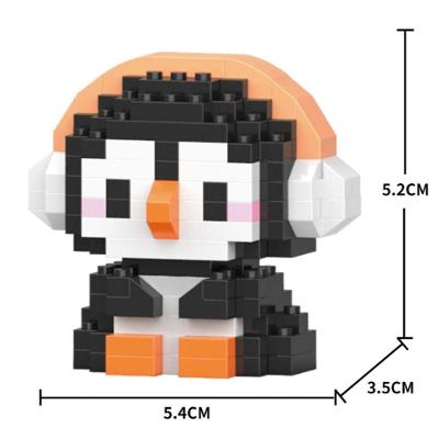 Brinquedo Blocos de Montar Infantil w1502-06 Educativo com Animais em Plástico ABS OEM
