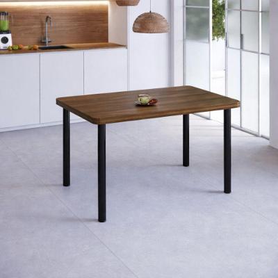 Mesa Estrutura Preta Mp1010-tp800 Tampo 1500x800x45mm Preto/nogueira
