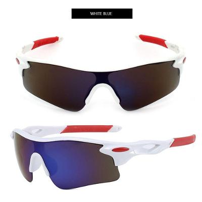 Óculos de Ciclismo SSRB0026 com Lentes em Policarbonato Branco Azul Aielbro OEM