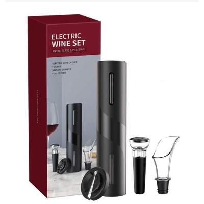 Abridor Automático de Vinho Kit 3 Peças em ABS com Saca Rolhas e Cortador de Papel OEM