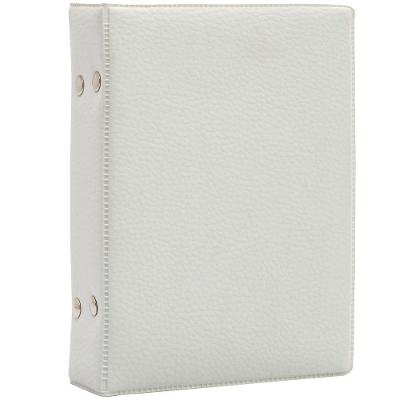 Álbum Fotográfico OEM Glitter 10x15-120 Pop Top em Couro Sintético com Capa Dura Branco-Neve
