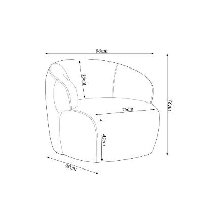 Kit 2 Poltronas Giratórias Hades 86cm Sala De Estar Couro Marrom Brilho G34 - Gran Belo