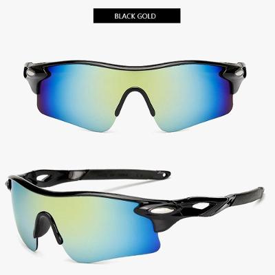 Óculos de Ciclismo SSRB0026 com Lentes de Policarbonato UV400 para Atividades ao Ar Livre Ouro Preto