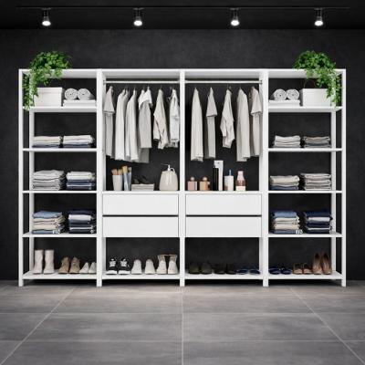 Guarda-roupa Closet Modulado Texas 4 Gavetas 270cm Multimóveis Mp4787 Branco