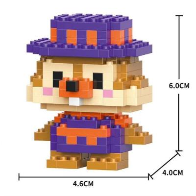 Brinquedo Blocos de Montar Infantil W2601-35 Educativo de Animais em Plástico ABS OEM