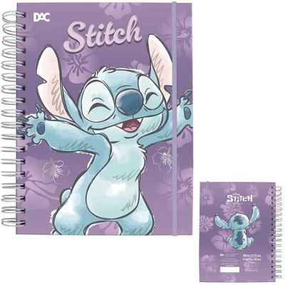 Caderno Universitário DAC Smart Stitch 80FL 90G Capa Dura com Wire-O 20CM X 27,5CM 80 Folhas