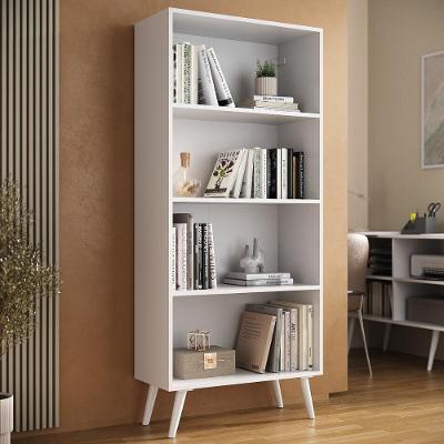 Estante De Escritório Organizadora 68cm Com 3 Prateleiras Retrô Urban Multimóveis Mp6037 Branco