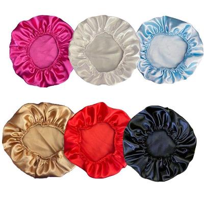 Touca de Cetim Antifrizz Banho para Todos os Tipos de Cabelo Cores Sortida OEM