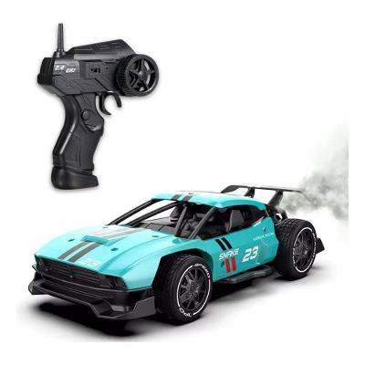 Carrinho de Controle Remoto Carro RC Forza Spray com Efeito de Fumaça Simulado Azul OEM