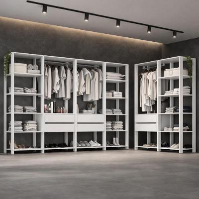 Guarda-roupa Closet Modulado Arizona 6 Gavetas 405cm Multimóveis Mp4785 Branco