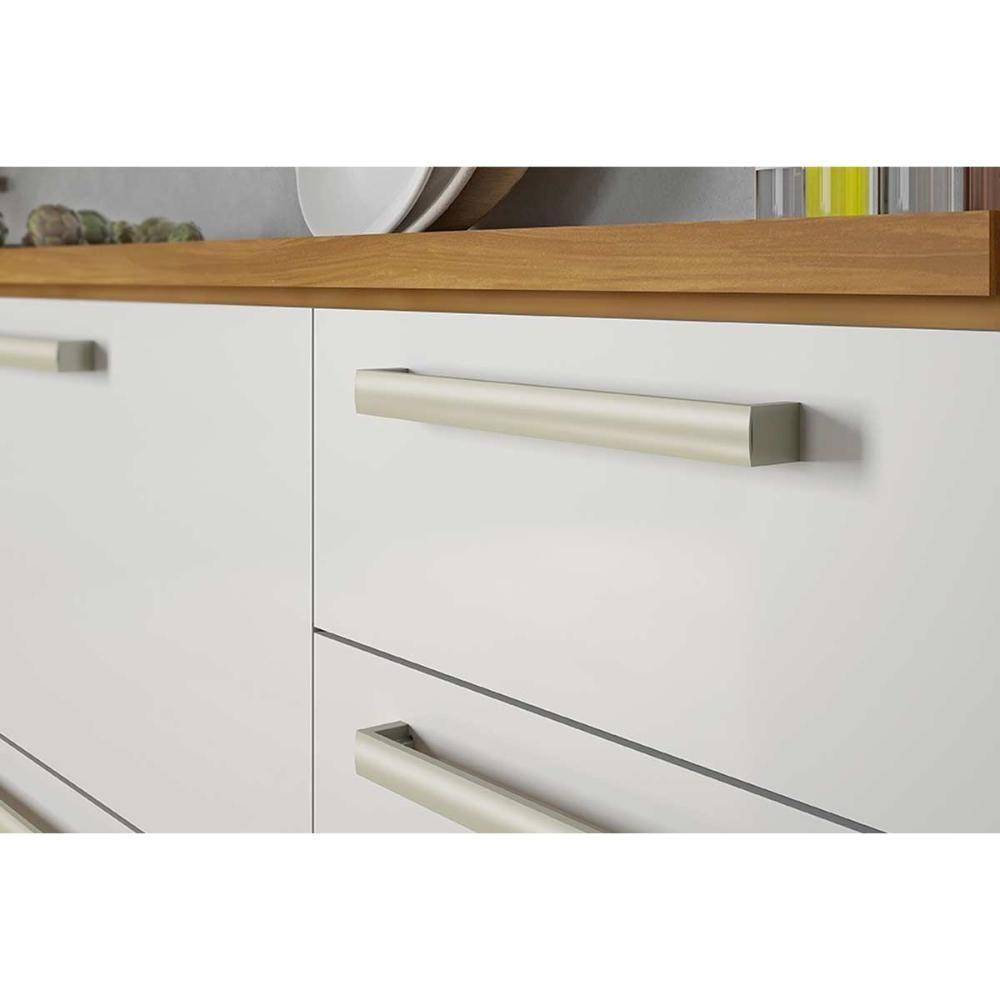 Kit de Cozinha Modulada 4 Peças Burguesa Premium 5 Peças (2 Balcões + 2 Aéreos + 1 Paneleiro) C5P26 Freijo/Grafite - Nesher - 10