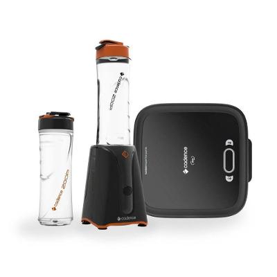 Kit Sanduicheira Cadence SAN400 Com Liquidificador Blender Preto/laranja 220V